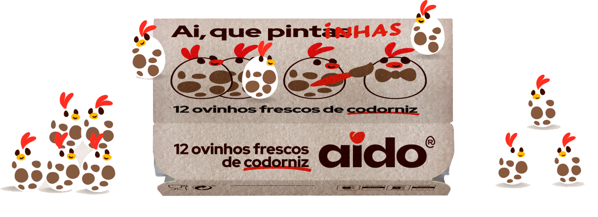 Embalagem de ovos de codorniz