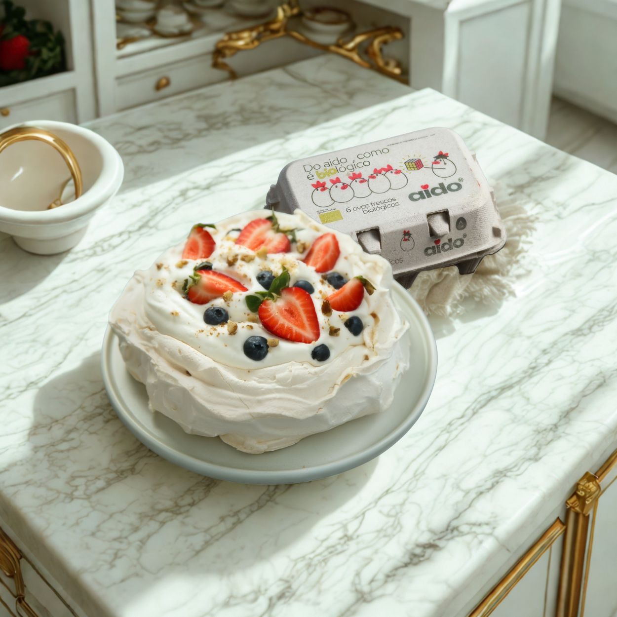 Pavlova de Frutos Vermelhos